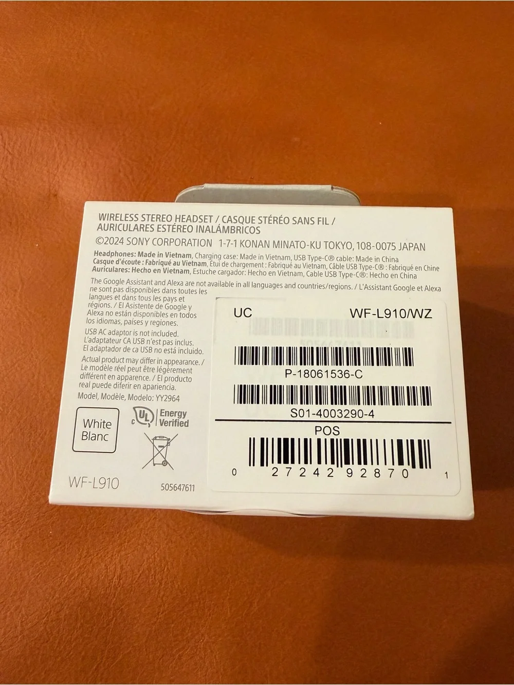 NIB - Sony LinkBuds Open Truly Wireless Earbuds | White